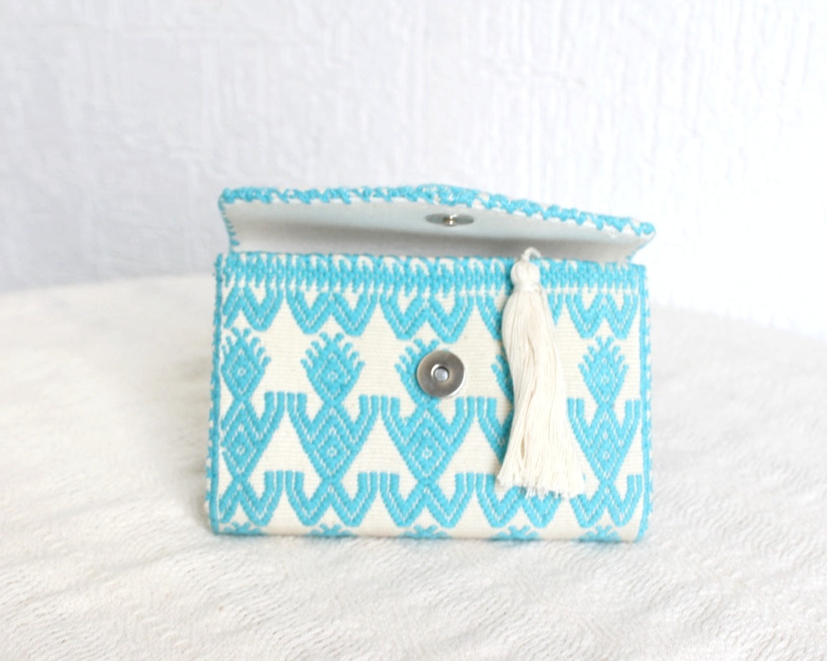 Cartera XPOCOC Azul Blanco