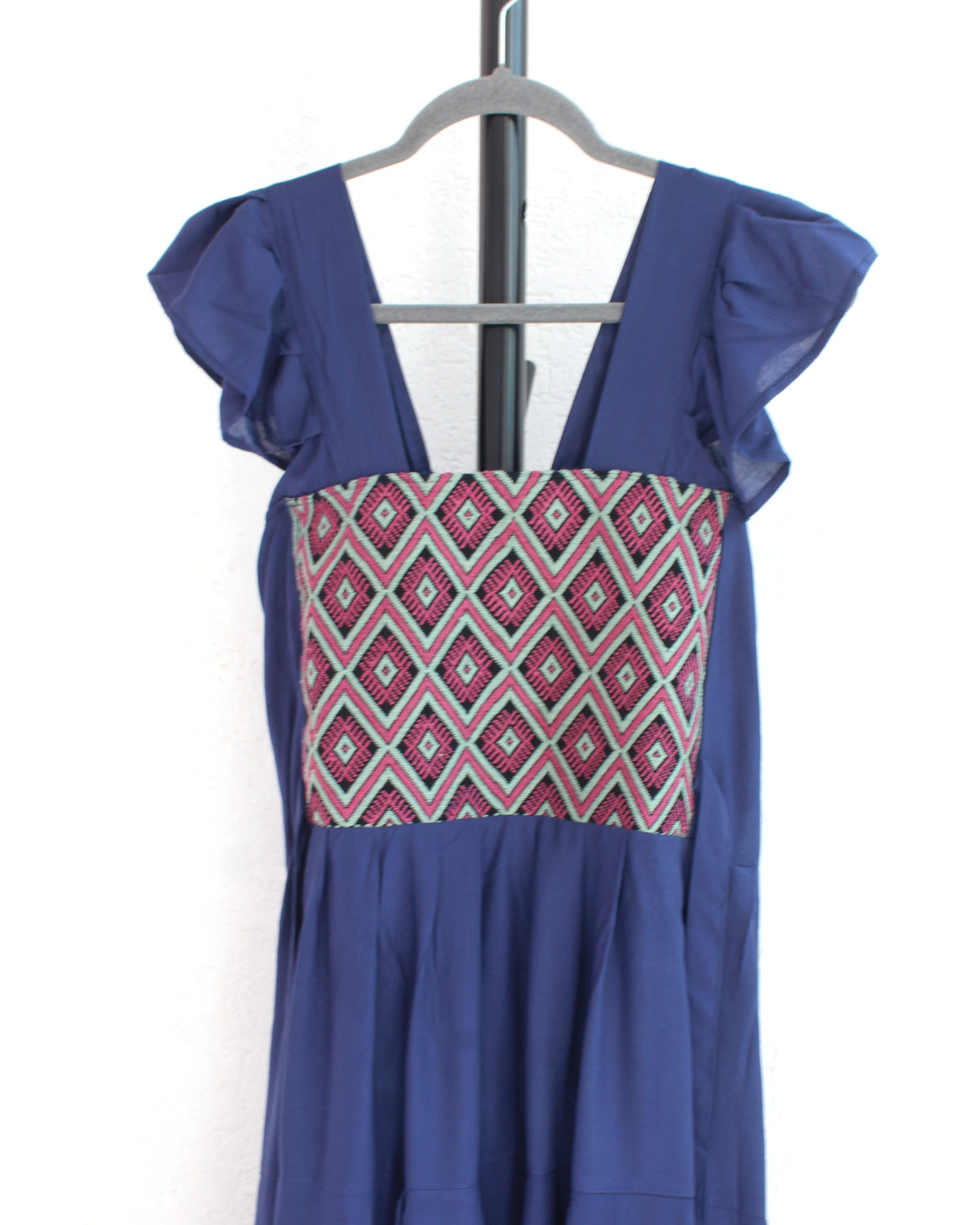 Vestido Anita Corto Azul Marino Rosa