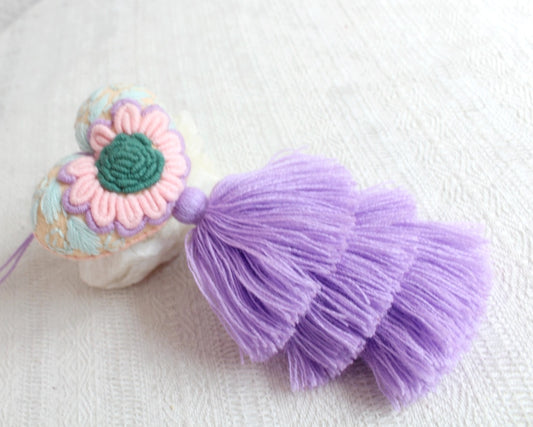Corazón Flor Rococo Rosa Azul Lila