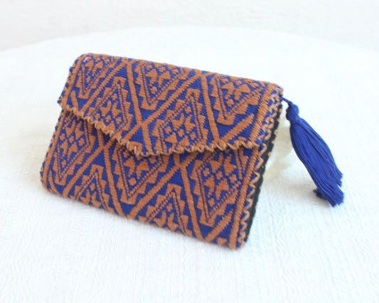 Cartera Estrellas Azul Café