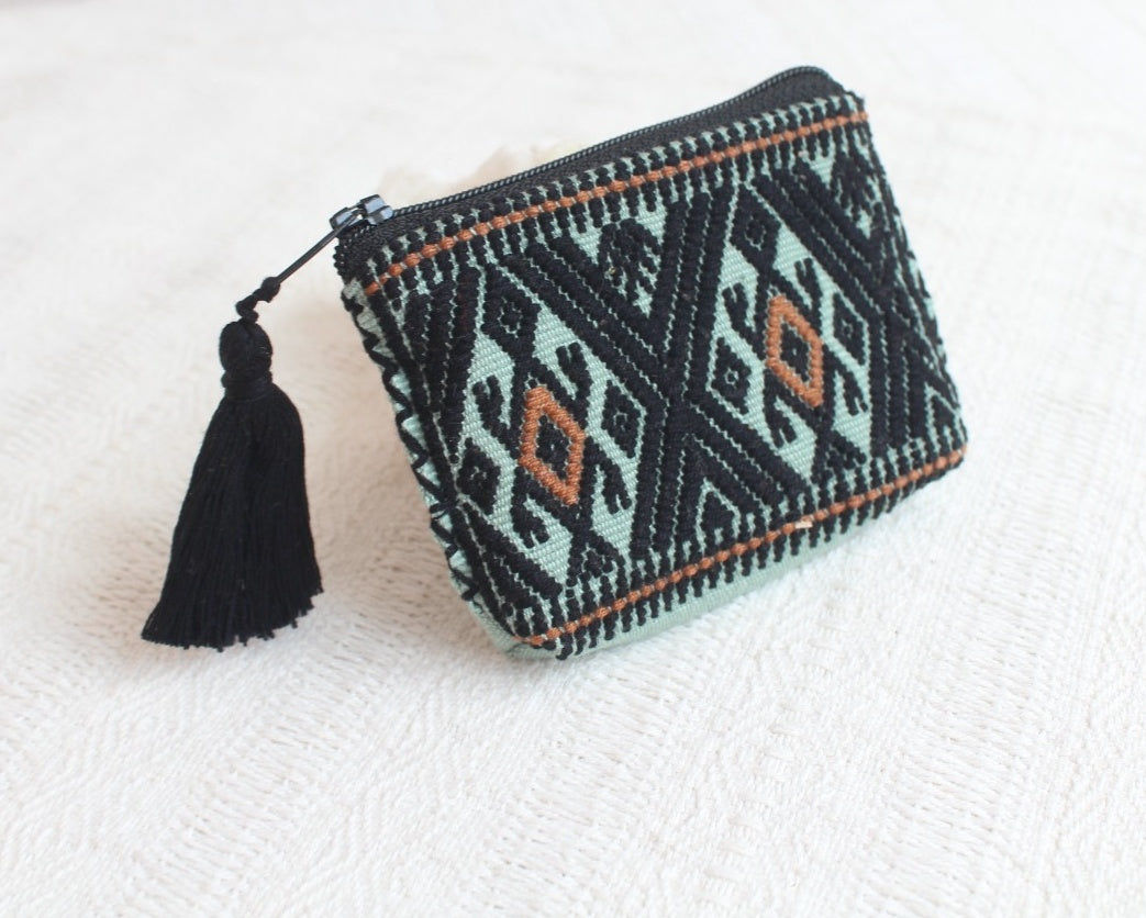Mini Monedero Sapos Menta Negro