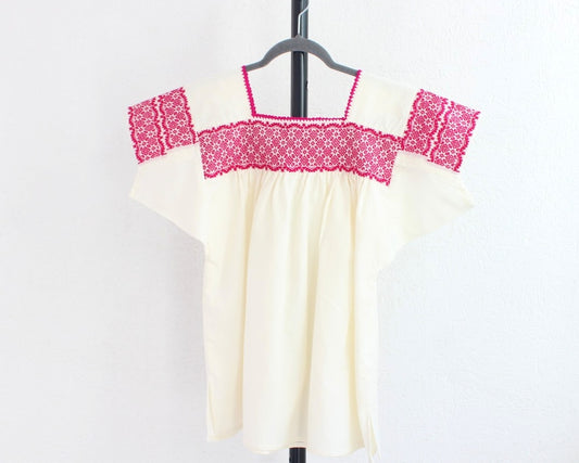 Blusa Tradicional Bordada Estrellas Rojo  L - XL