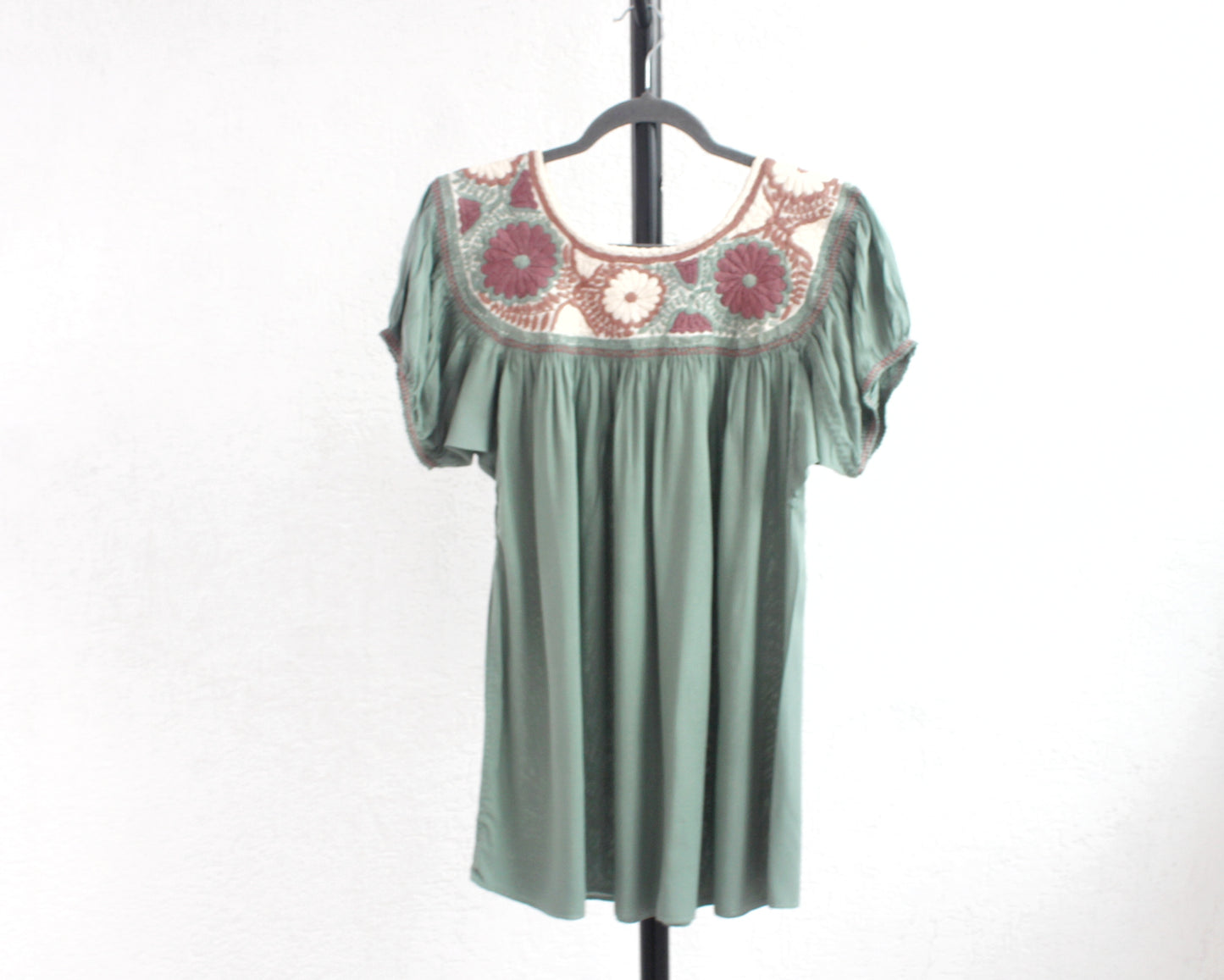 Blusa Aguacatenango Menta Cafe Beige