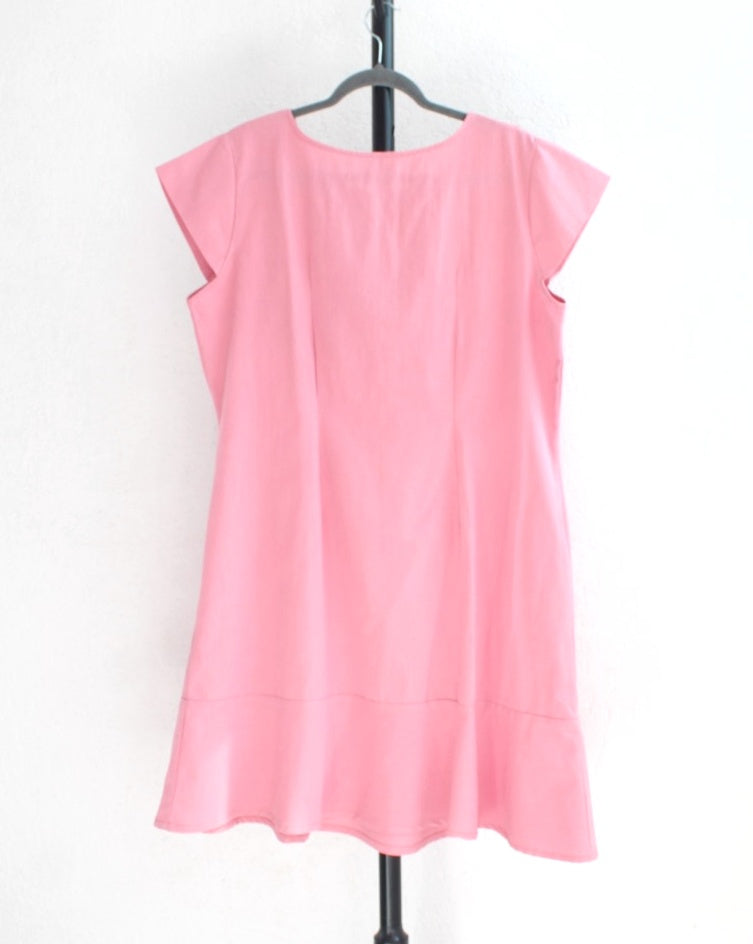 Vestido Claudia Corto Rosa