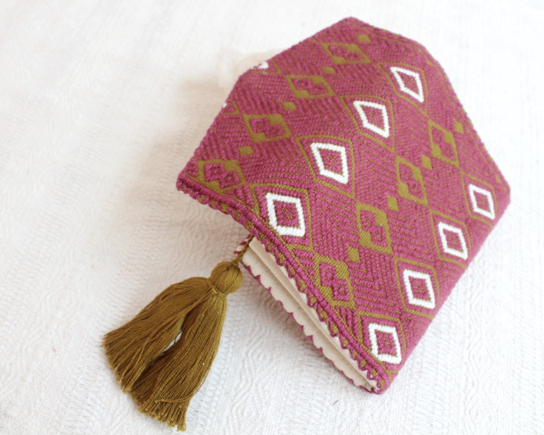 Cartera Flores Vino Blanco Verde