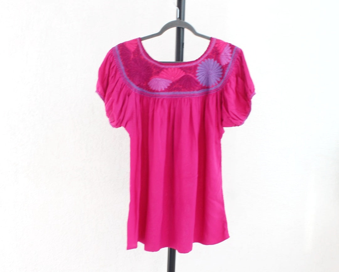 Blusa Aguacatenango Rosa Mex Lila