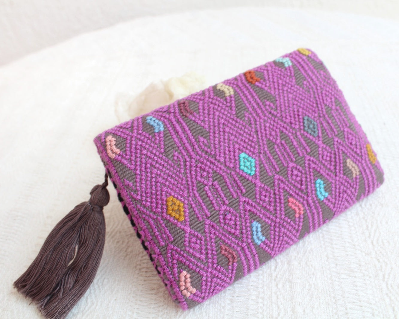 Cartera Madre Lila Gris