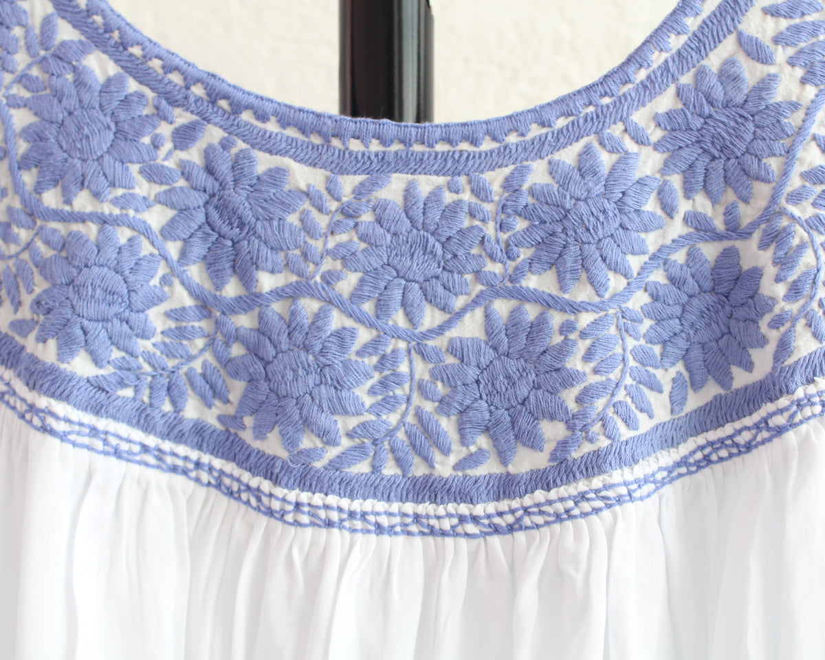 Blusa Aguacatenango Blanco Lila