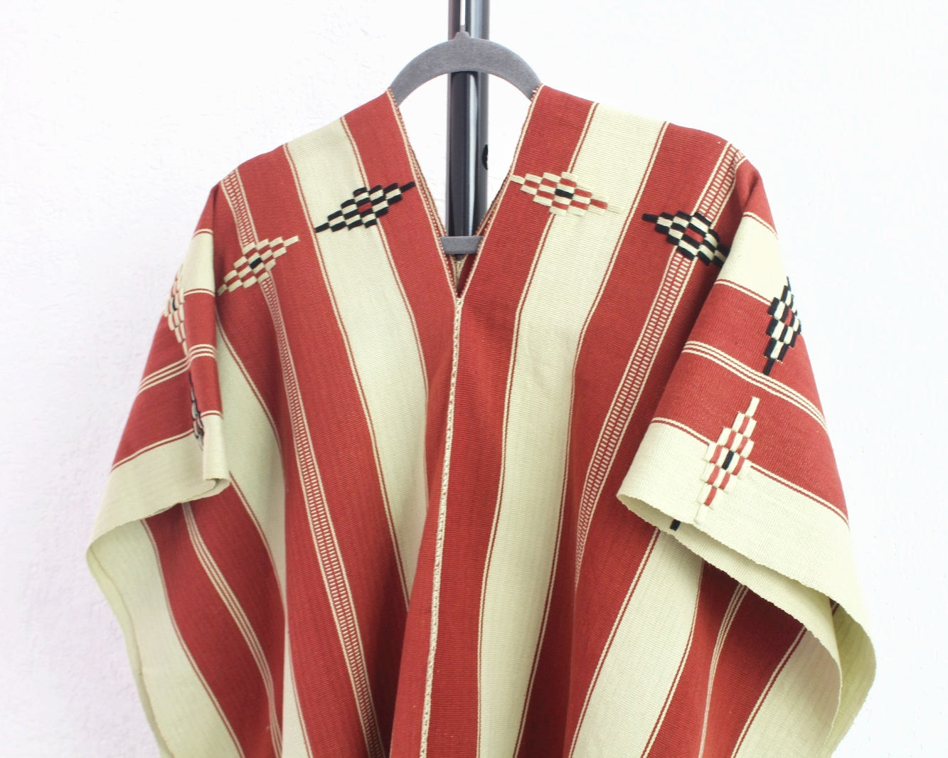 Jorongo Rombos Teja Verde Claro