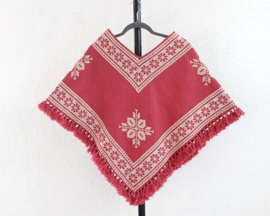 Mañanita Estrellas Rosa Blanco Punto de Cruz