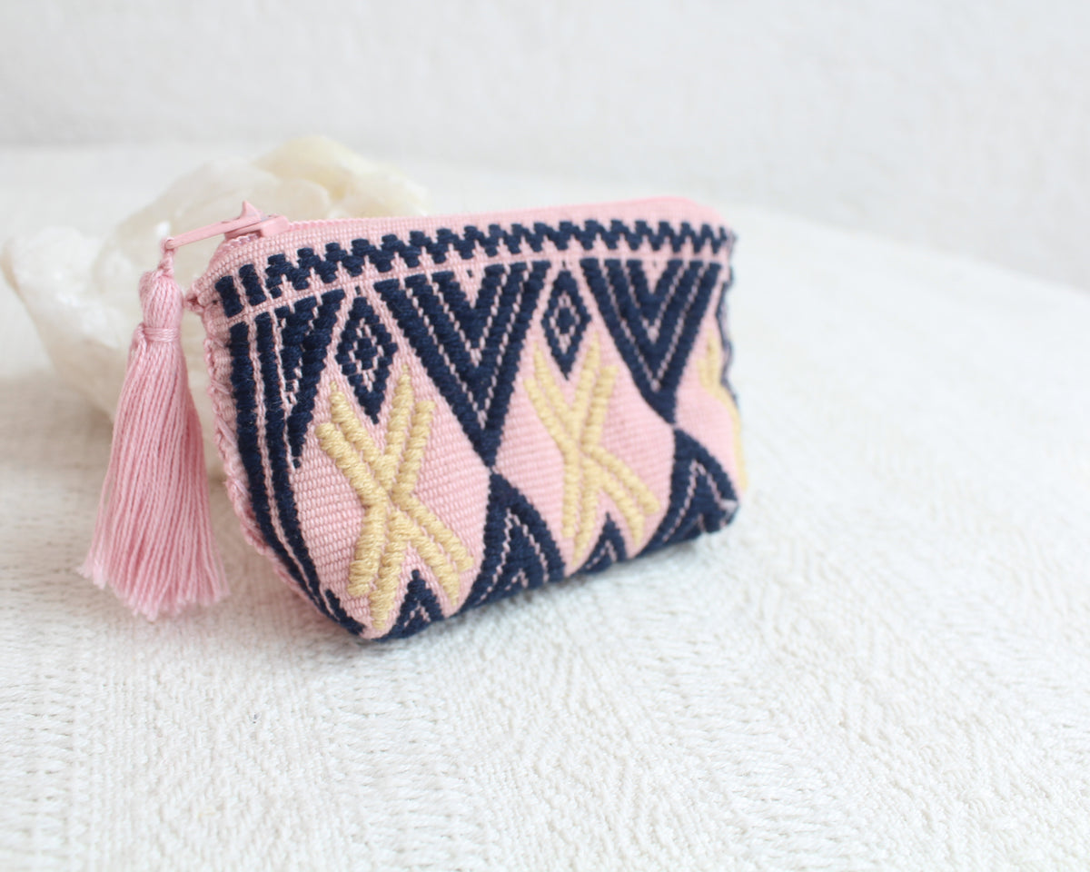 Mini Monedero Cosmos Azul Rosa