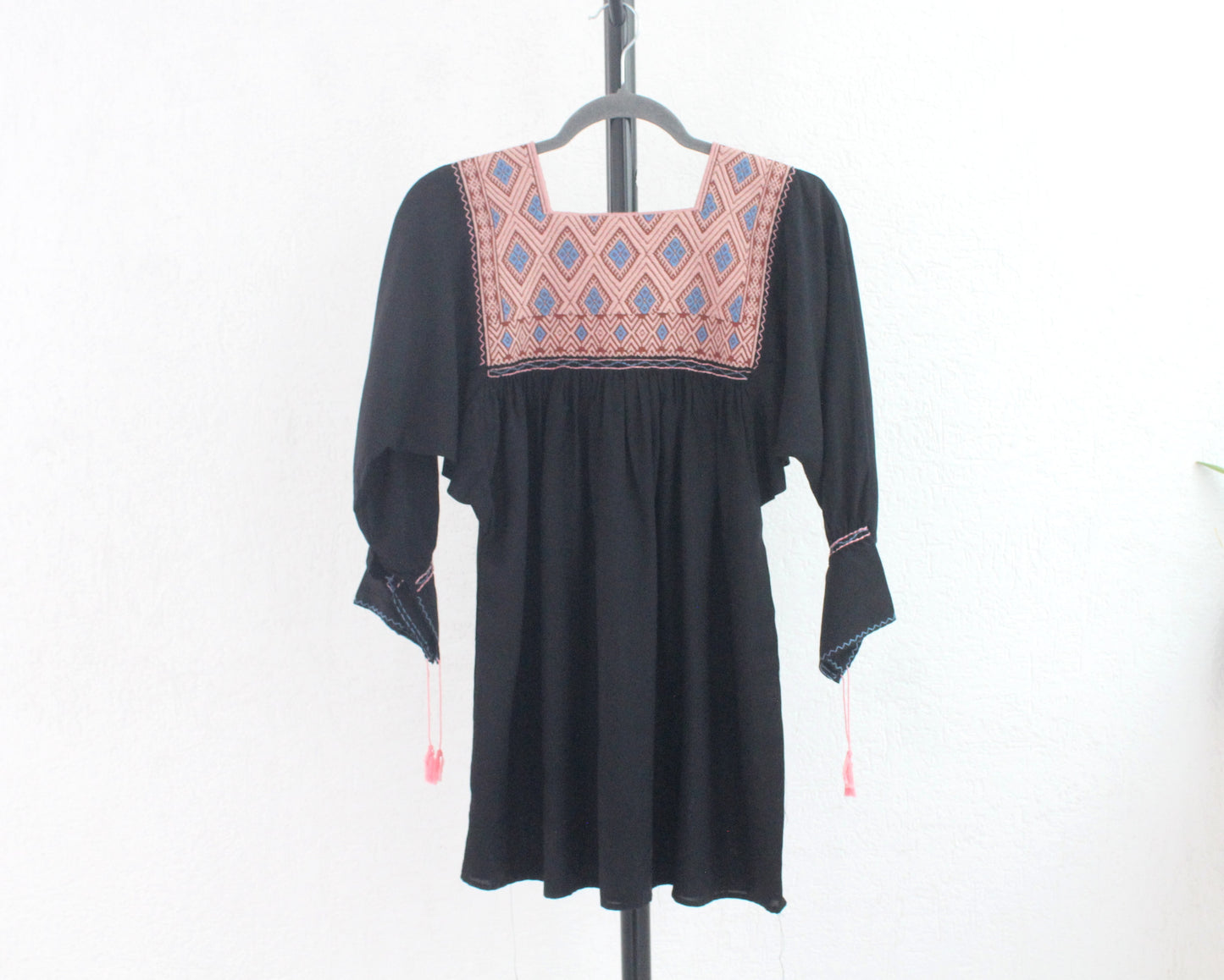 Blusa Elena Negro Beige Azul