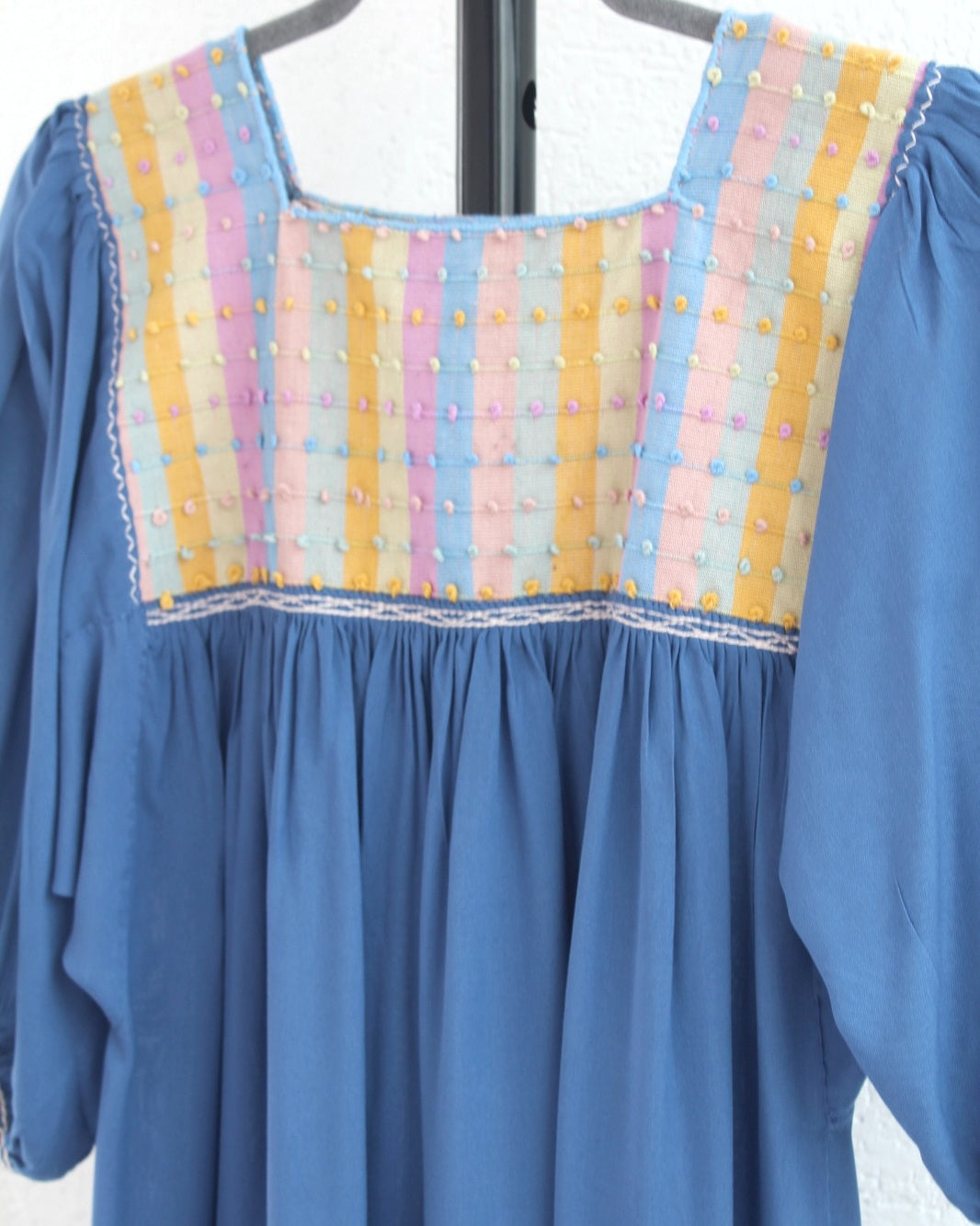 Vestido Nuditos 3/4 Azul Colores