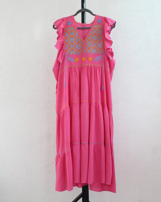 Vestido Antonia Rosa Amarillo