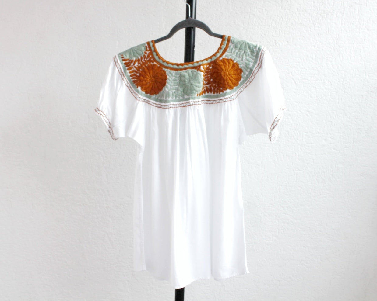 Blusa Aguacatenango Blanco Amarillo Unitalla