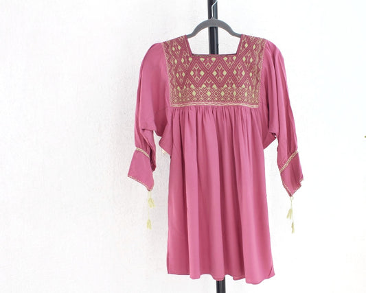 Blusa Elena Rosa Beige Unitalla