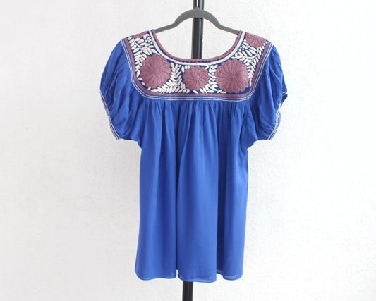 Blusa Aguacatenango Azul Vino Unitalla