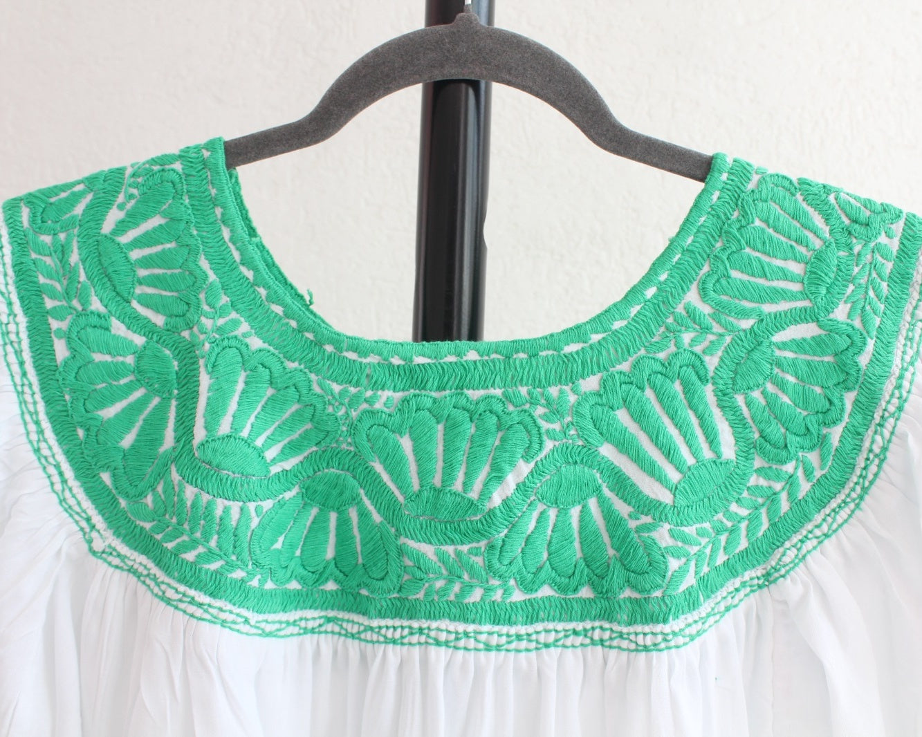 Blusa Aguacatenango Blanco Verde
