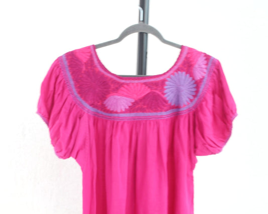 Blusa Aguacatenango Rosa Mex Lila