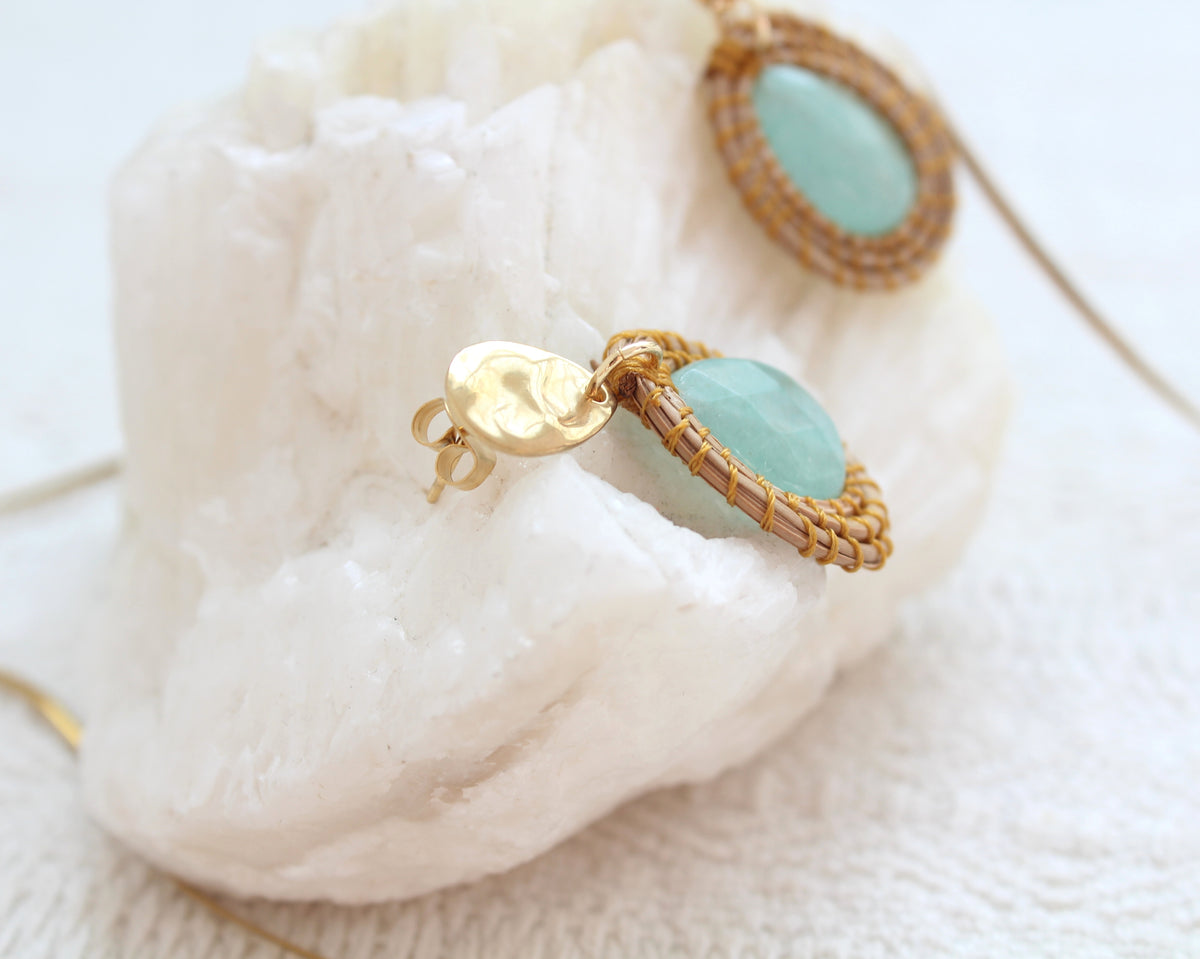 Aretes y Colllar Ocoxal Jade