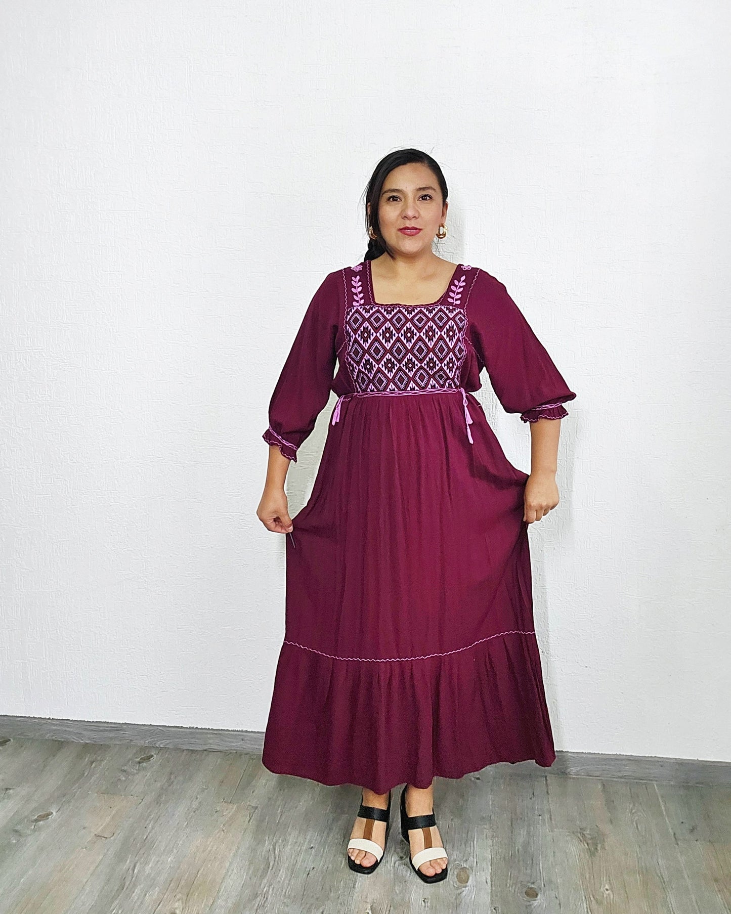 Vestido Elena Vino Unitalla
