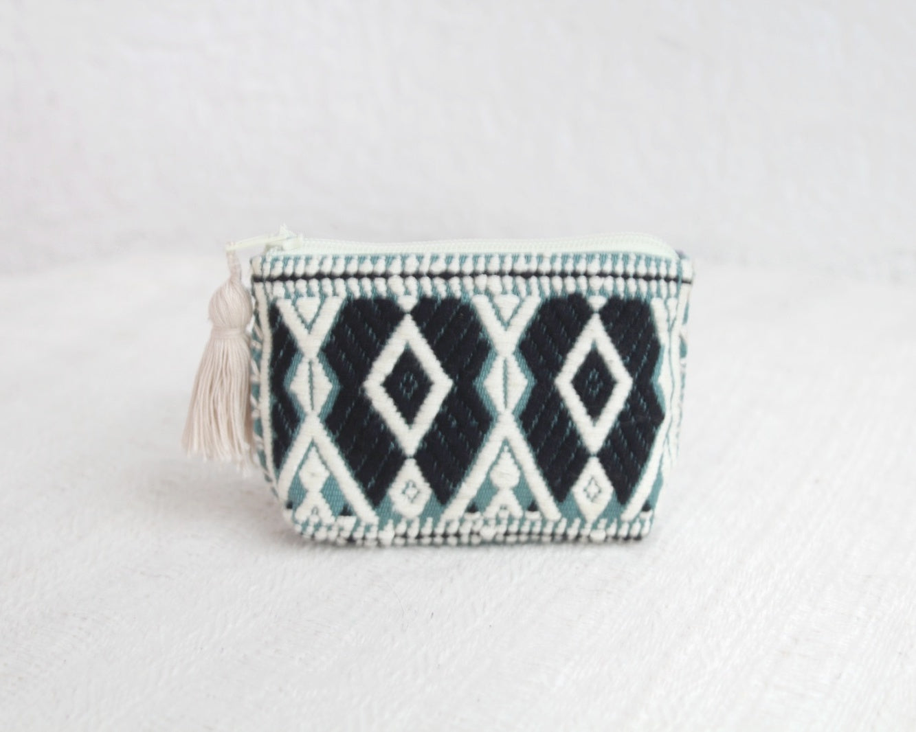 Mini Monedero Estrellas Negro Menta