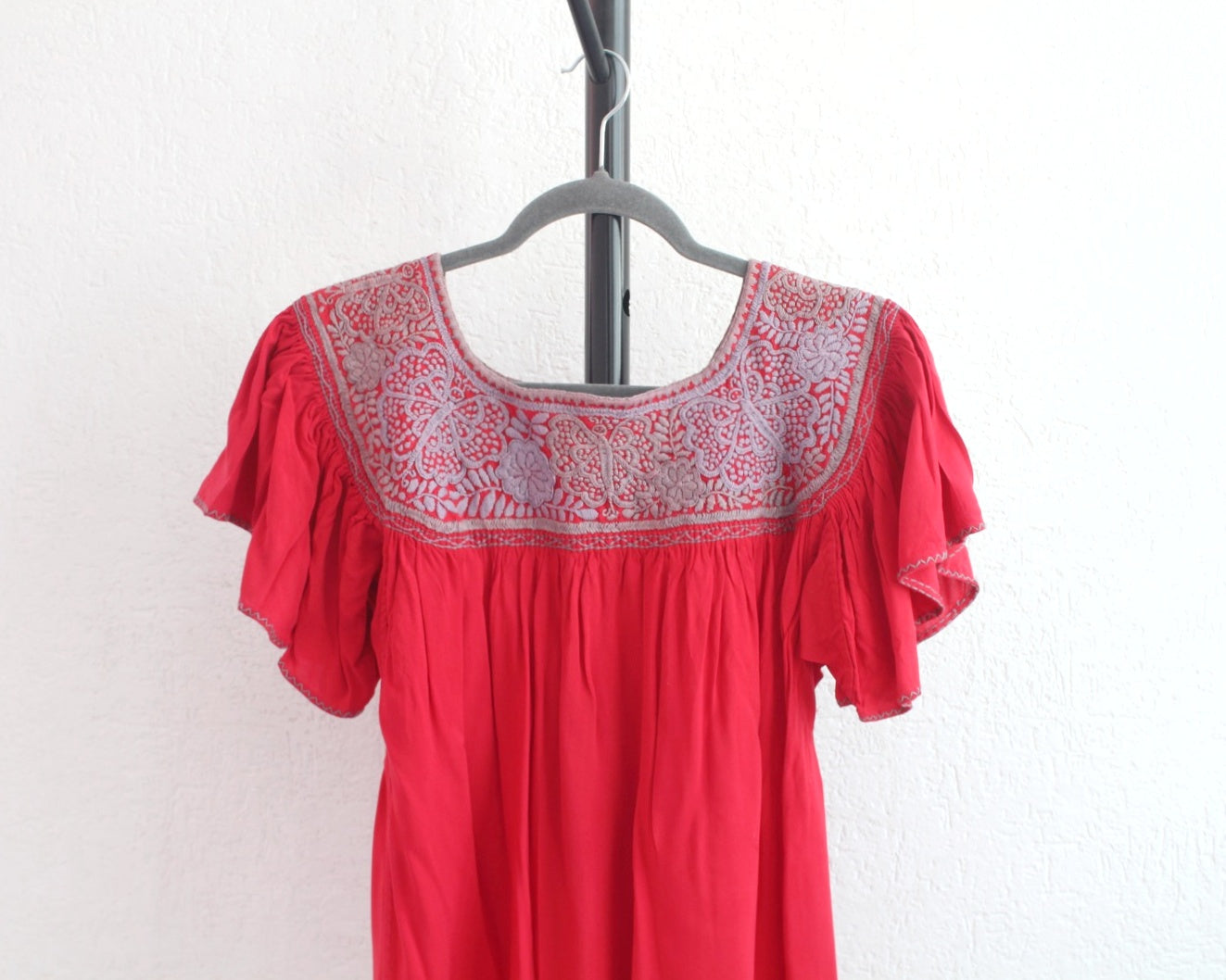 Blusa Aguacatenango Roja Gris