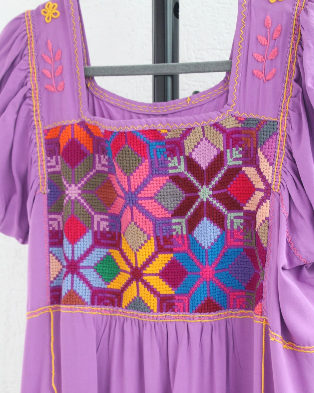 Vestido Maribel Flores Lila Colores L / XL