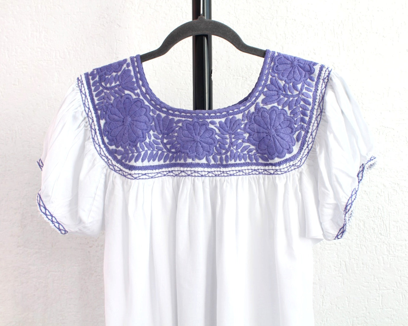 Blusa Aguacatenango Blanco Lila