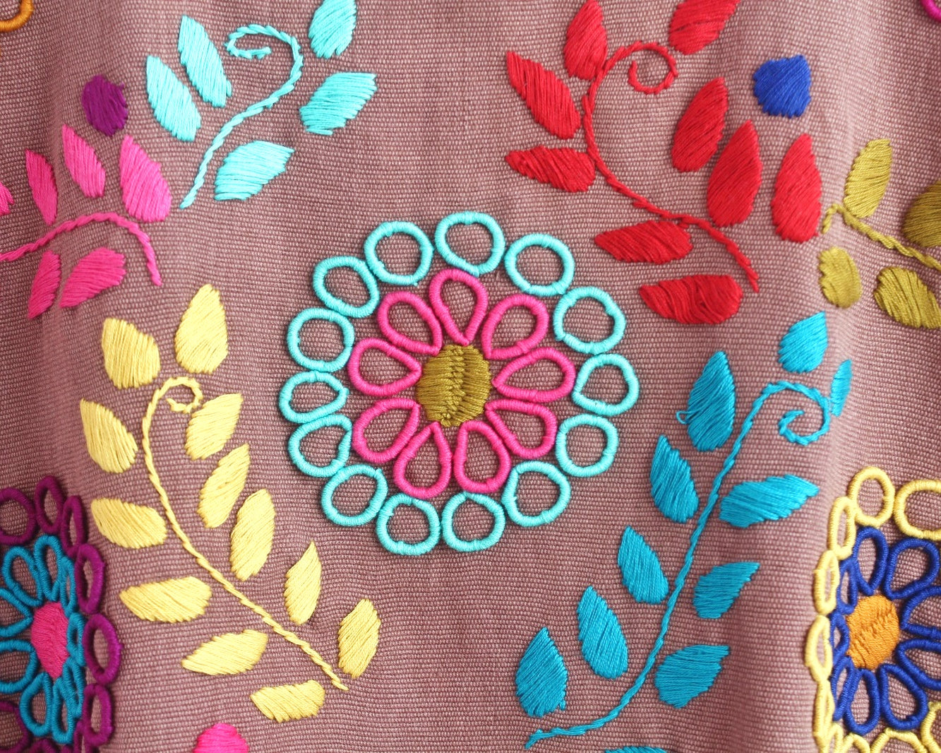 Top Flores Rococo Palo de Rosa