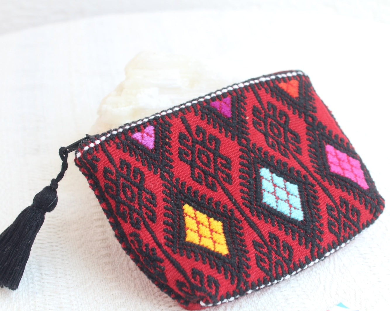 Monedero Estrellas Rojo Colores Negro