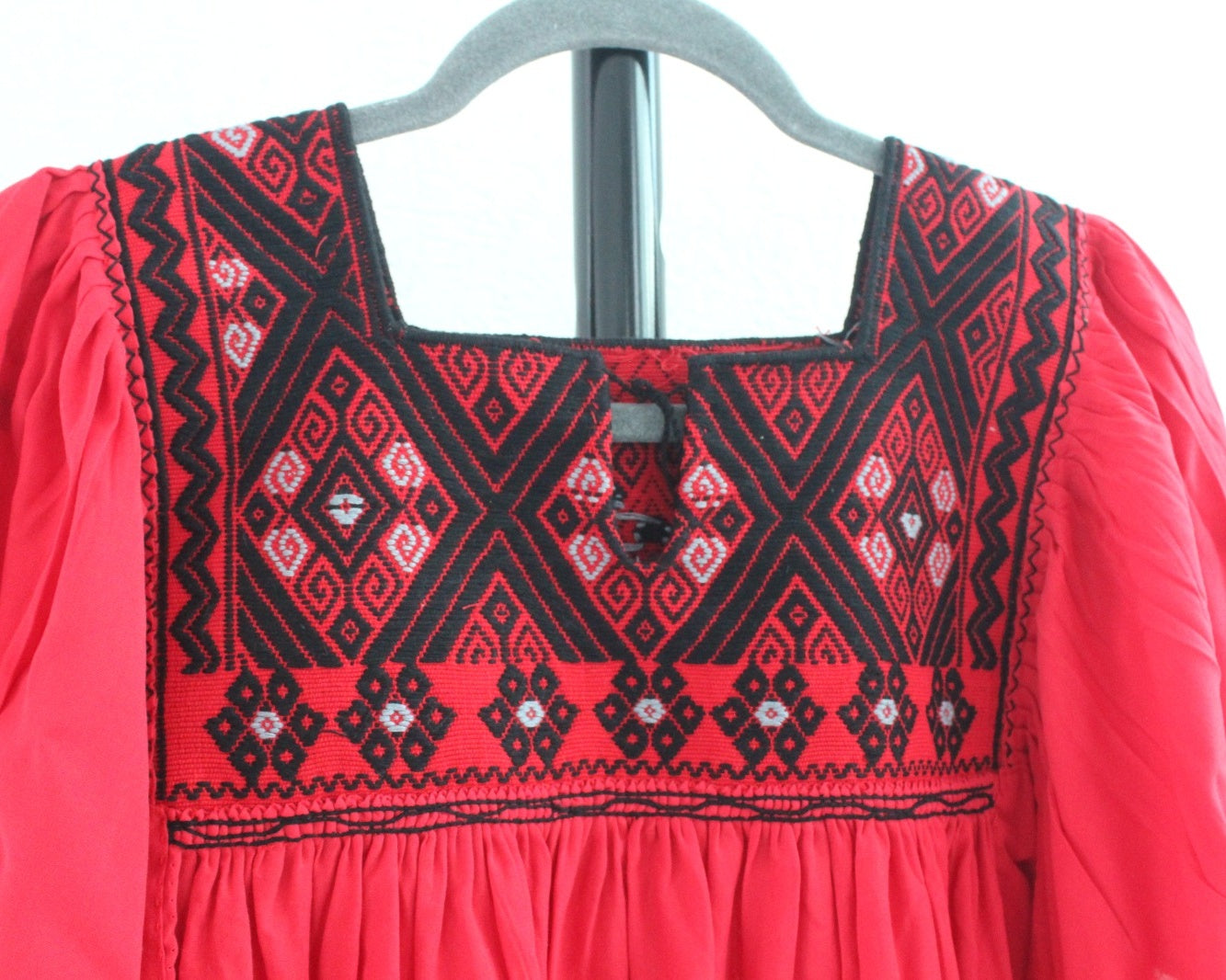 Blusa Juana Rojo Negro Unitalla