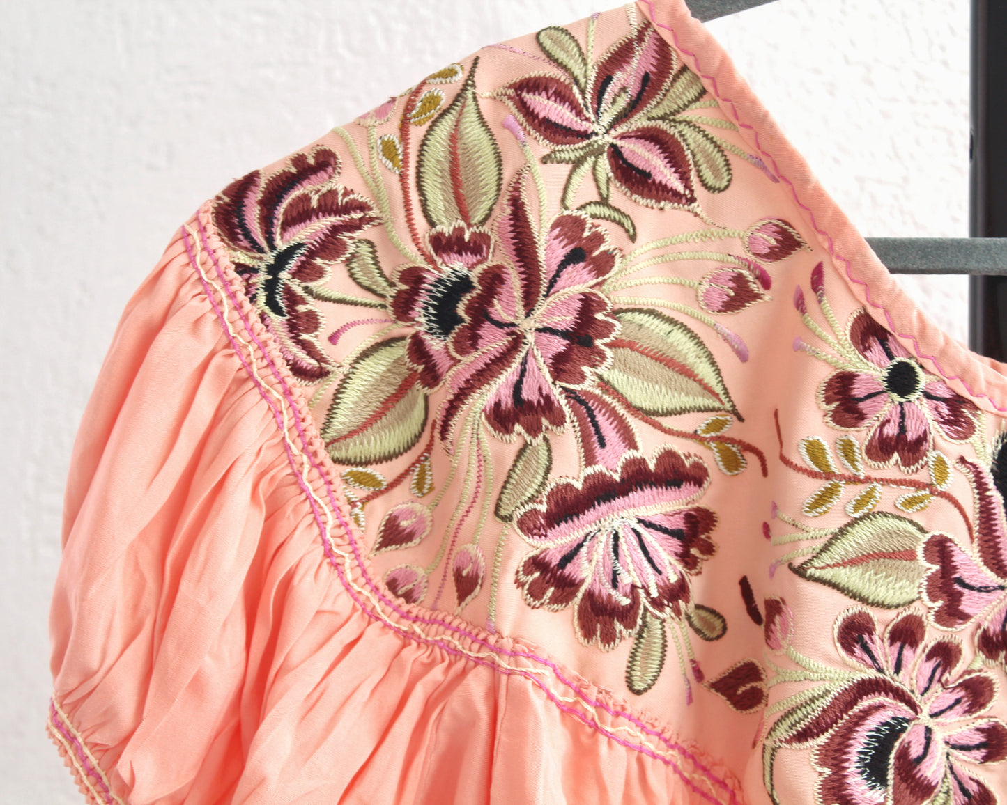 Blusa Abigail Flores Coral XXL
