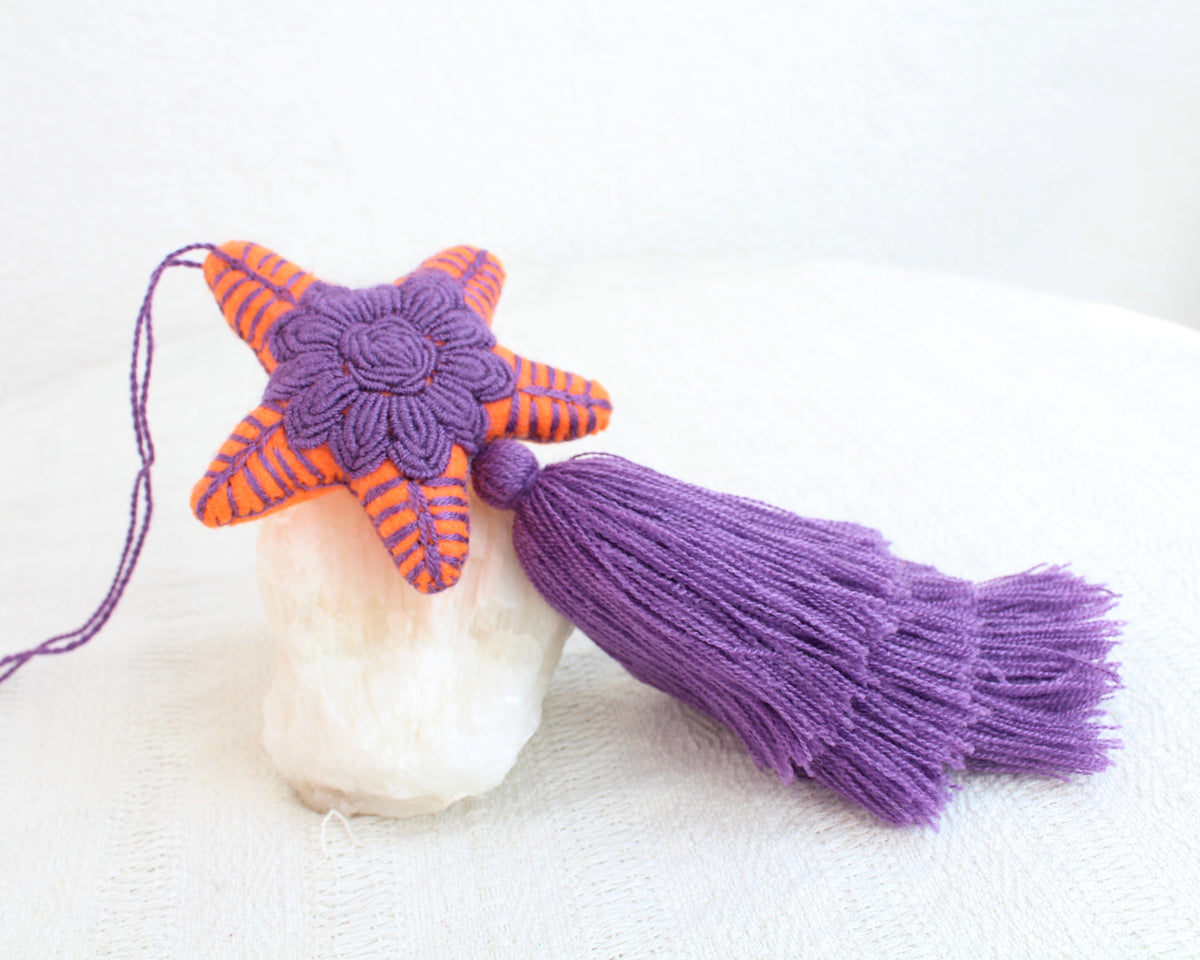 Estrella Rococo Naranja Morado