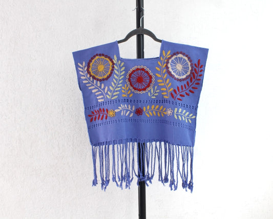 Crop Top Flores Rococo Lila