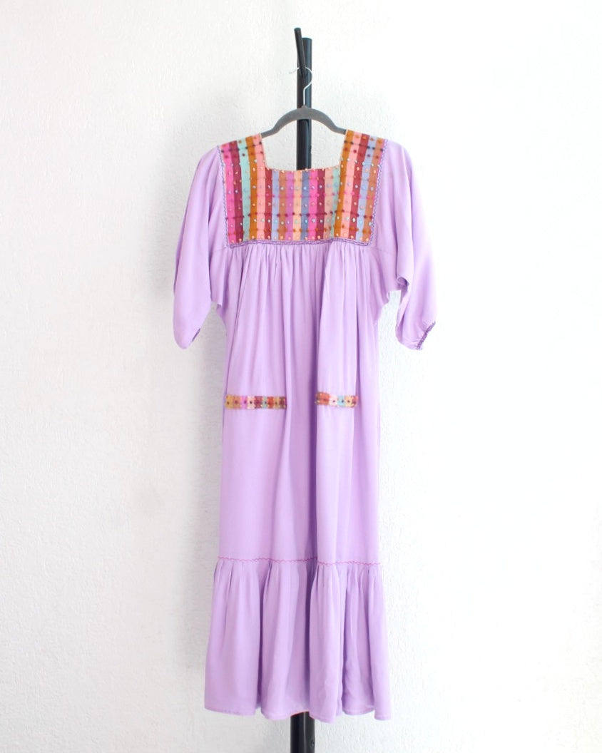 Vestido Nuditos 3/4 Lila Colores