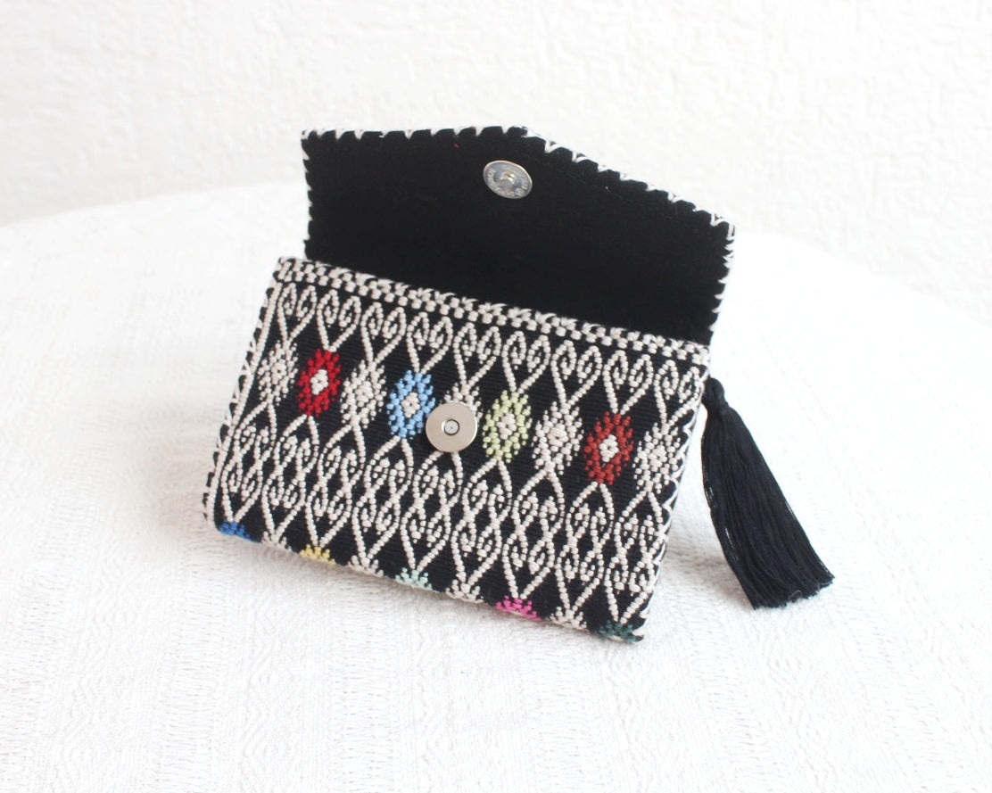 Cartera Estrellitas de puntitos Blanco Negro