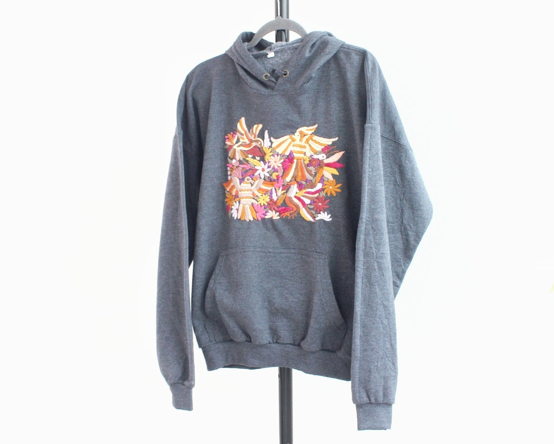 Sudadera XL Tenango Gris Oxfort Amarillo