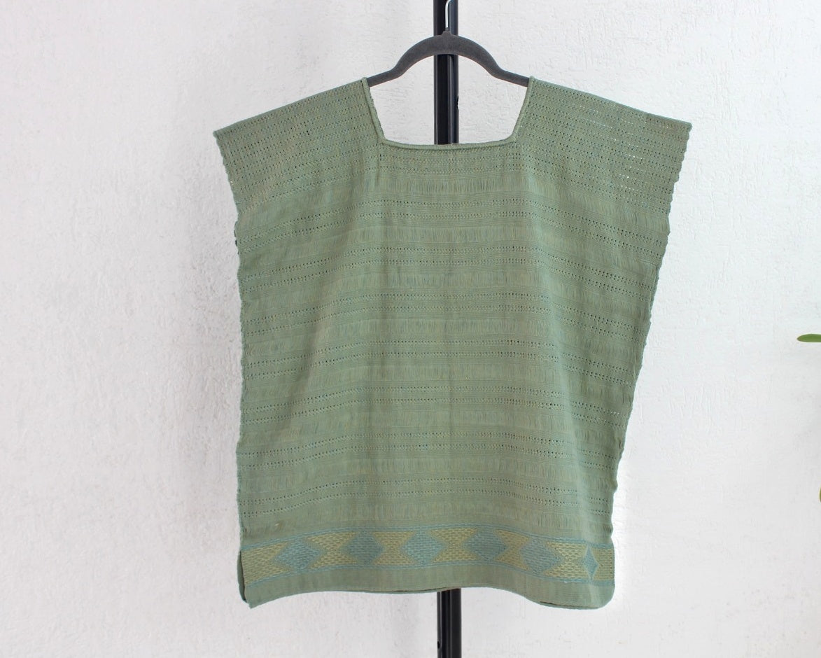 Blusa Huipil Zinacantán Verde