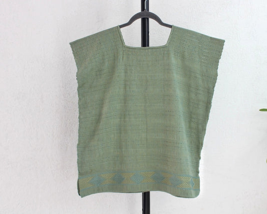 Blusa Huipil Zinacantán Verde