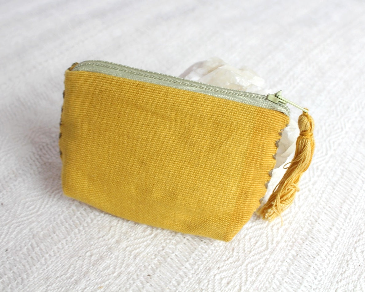 Mini Monedero Estrellas Amarillo Verde
