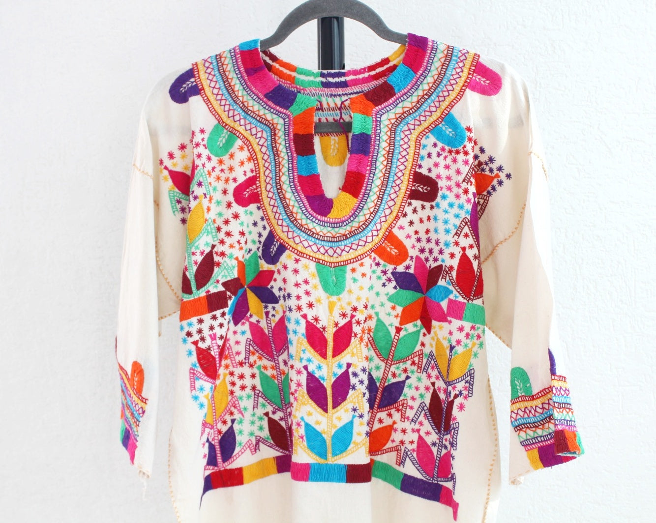 Blusa Milpa L - XL Verde Naranja Morado