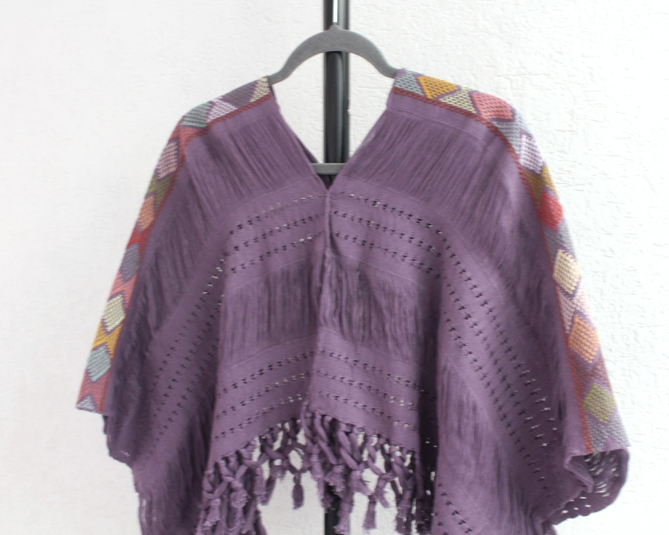 Jorongo Corto Deshilado Morado