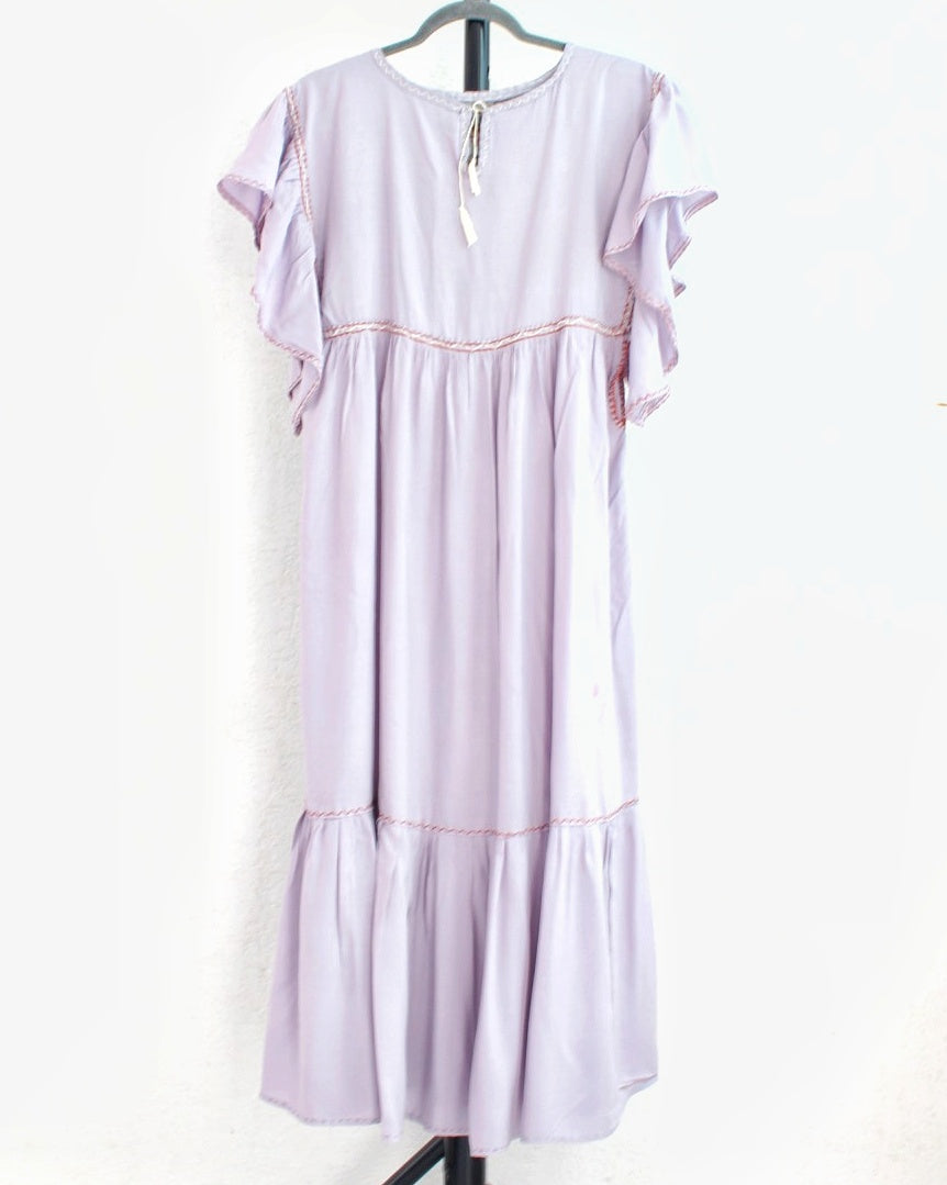 Vestido Margarita Pejel Gris Claro  XL - XXL