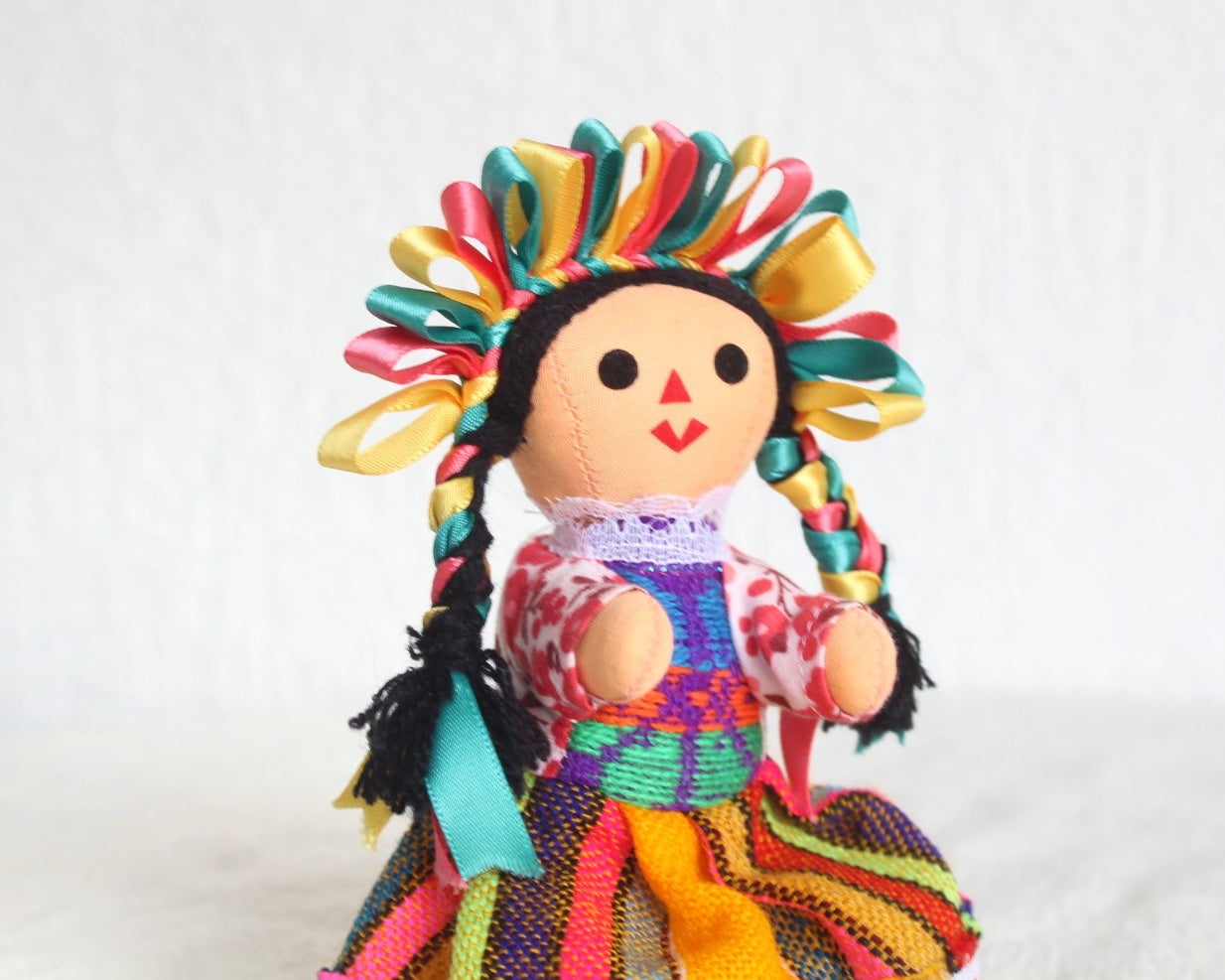 Muñeca Lelé Pequeña Amarillo Verde Coral