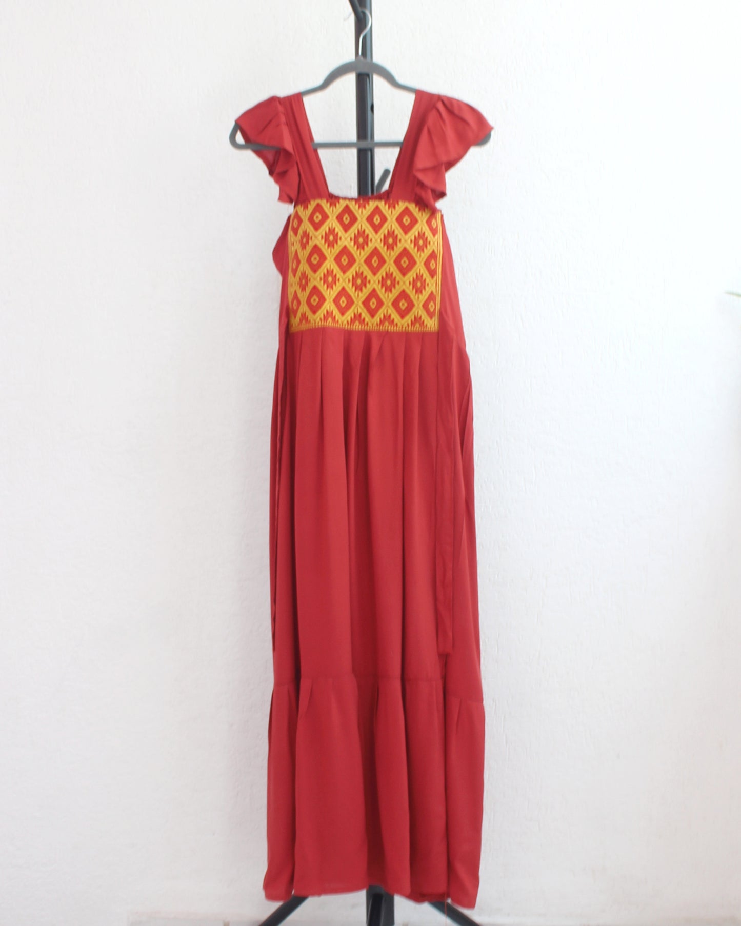 Vestido Anita XL - 2XL Largo Teja