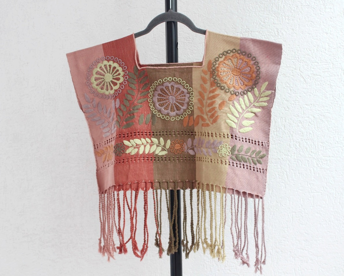 Crop Top Flores Rosa Naranja Verde Amarillo