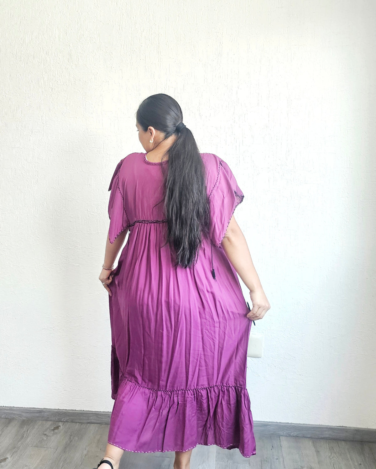 Vestido Margarita Estrellas Violeta  XL - XXL