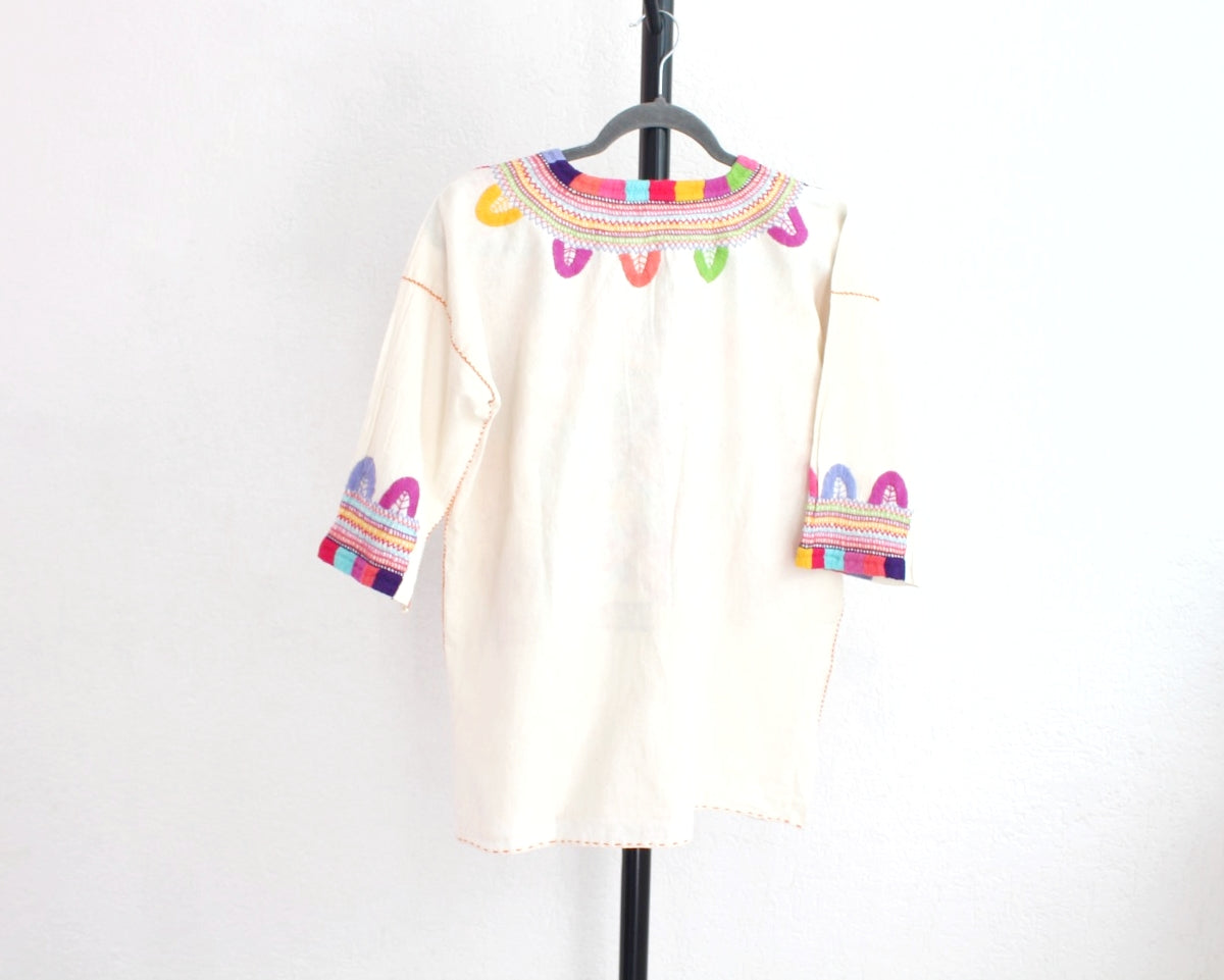 Blusa Milpa CH - M Morado Rosa Amarillo