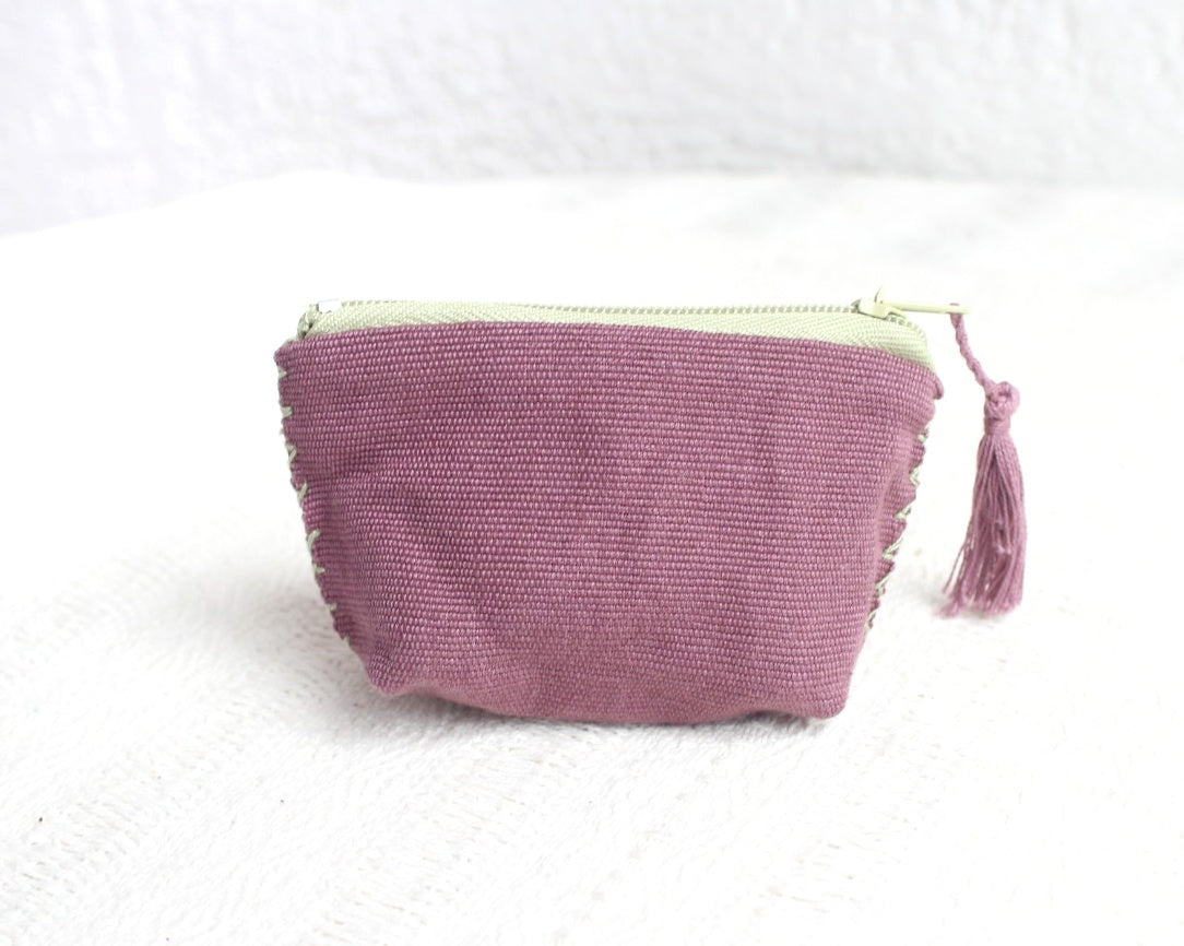 Mini Monedero Estrellas Rosa Menta